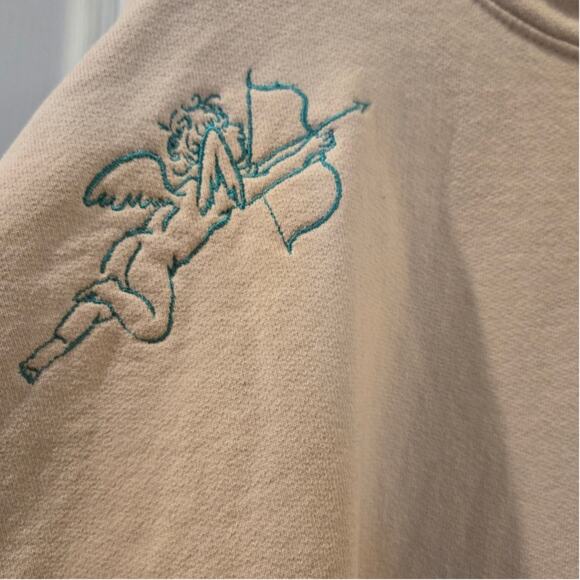 Boys Lie 2000 Read Me Beige Hoodie Sweatshirt Beige Mens One Size - Picture 3 of 14